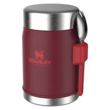 Termoss ēdienu The Legendary Food Jar + Spork 0,4L tumši sarkans