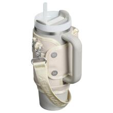 Carrying case for The All-Day Quencher Carry-All 0.89L thermos mug with straw in cream color