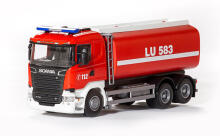 Scania ugunsdzēsības mašīna ar ūdens tvertni, mērogs 1:25, 31 cm