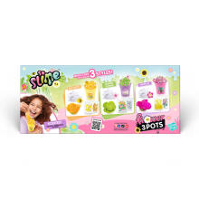 SO SLIME комплект для изготовления слайма Цветочный горшок, 3 шт