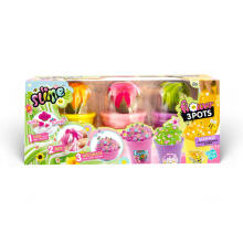 SO SLIME комплект для изготовления слайма Цветочный горшок, 3 шт