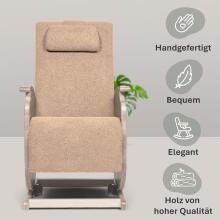 NeiLux Design Relaxing Rocking Chair Art.278411 Brown  Šūpuļkrēsls