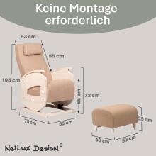 NeiLux Design Relaxing Rocking Chair Art.278415 Pink Кресло-качалка для кормления
