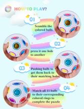Kidsworld Magic Rainbow Ball Art.278452 Attīstoša bumba