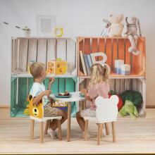 PlayPals Furniture Children Set Art.278459 White Комплект детской мебели- Cтол и 1 стул
