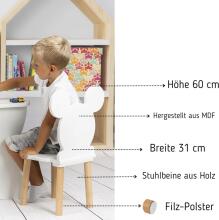 PlayPals Furniture Children Set Art.278459 White Комплект детской мебели- Cтол и 1 стул