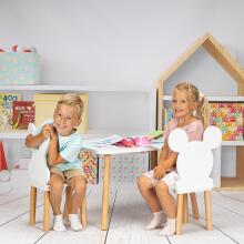 PlayPals Furniture Children Set Art.278459 White Комплект детской мебели- Cтол и 1 стул