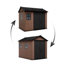 Garden shed Newton Plus 9x7.5 brown