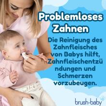 Brush Baby Teething Wipes Art.BRB109  Салфетки для зубов,1 шт.0-16m