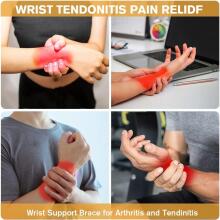 Acwoo Wrist Bandages Art.278763 plaukstas locītavas atbalsta saite ar elastīgu Velcro stiprinājumu, fitnesam, vingrošanai, spēka treniņiem,2 gab