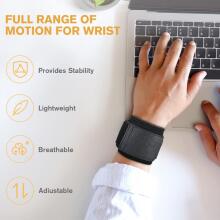 Acwoo Wrist Bandages Art.278763 plaukstas locītavas atbalsta saite ar elastīgu Velcro stiprinājumu, fitnesam, vingrošanai, spēka treniņiem,2 gab
