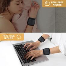 Acwoo Wrist Bandages Art.278763 plaukstas locītavas atbalsta saite ar elastīgu Velcro stiprinājumu, fitnesam, vingrošanai, spēka treniņiem,2 gab