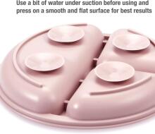 PandaEar Silicone Baby Crockery Set Art.278869 Pink Набор посуды из силикона