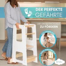 Wooden Learning Tower Art.278871 White Деревянный кухонный табурет/ступенька для малышей