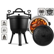 Enamelled cast iron pot 11l for bonfire grill BD-481 348110