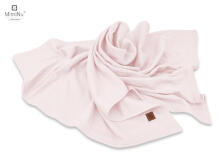 KIECZMERSKI Blanket 75x100 cm MIMINU SOFT interlock cotton 100% powder pink
