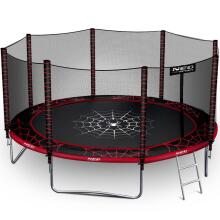 14ft/435cm Садовый Трамплин с Защитной Сеткой и Лестницей Neo-Sport
