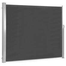 Foldable awning 300x200 cm, side roller blind, garden screen for terrace, anthracite
