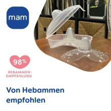 Mam Nipple Shield Art.279939 Krūšgalu aizsargi no mīksta silikona M izmērs
