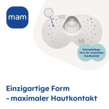 Mam Nipple Shield Art.279939 Krūšgalu aizsargi no mīksta silikona M izmērs