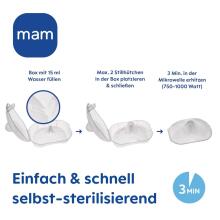 Mam Nipple Shield Art.279939 Krūšgalu aizsargi no mīksta silikona M izmērs