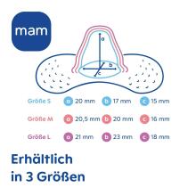 Mam Nipple Shield Art.279941 Силиконовые накладки на груди L размер