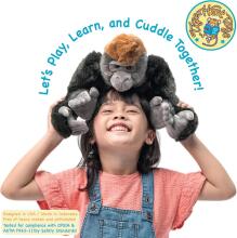 Kidsworld Plush Toys Gorilla  Art.279956 High-quality soft, plush toy Gorilla, 36 cm