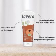 Lavera Baby Wash/Shampoo Art.279959 увлажняющее, успокаивающее и восстанавливающее средство для мытья тела и волос без мыла , 200 мл