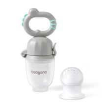 Babyono Twist-out baby food feeder Art.1551 Dino Grey  Silicone strainer for feeding fresh vegetables (Nibbler)