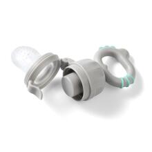 Babyono Twist-out baby food feeder Art.1551 Dino Grey  Silicone strainer for feeding fresh vegetables (Nibbler)