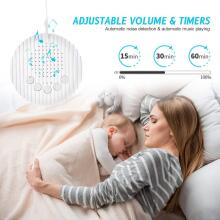 Baby Basic Noise Accessories Baby Sound Machine Art.279969 White Портативная звуковая машина со шнурком и звуковыми эффектами