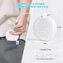 Baby Basic Noise Accessories Baby Sound Machine Art.279969 White Портативная звуковая машина со шнурком и звуковыми эффектами