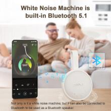 Baby Basic Noise Accessories Baby Sound Machine Art.279969 White Портативная звуковая машина со шнурком и звуковыми эффектами