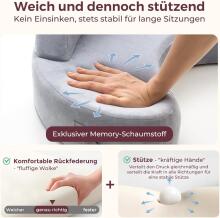 Momcozy Memory Foam Nursing Pillow with Safety Border Art.280037 Pink Подушка эргономичная для кормления из пены с эффектом памяти и защитным бортиком