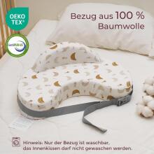 Momcozy Memory Foam Nursing Pillow with Safety Border Art.280038 Moon  Ergonomic nursing pillow made of memory foam with a protective side