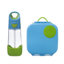 B.BOX 62085 Mini Lunchbox Set + Tritan Bottle with Straw 450 ml Ocean Breeze
