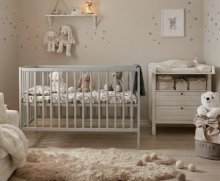 Bocian Baby Sliding side cot drop down side Loft 120x60