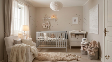 Bocian Baby Sliding side cot drop down side Loft 120x60