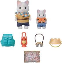 Sylvanian Families Art.5763 "Приключения исследователя" с двумя фигурками: котами-молочниками (отцом и котом)