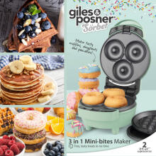 Giles &amp; Posner EK5535GSBLVDE 3 in 1 Mini-bites Maker