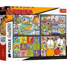 TREFL GARFIELD Комплект пазлов Гарфилд, 4x250 шт.