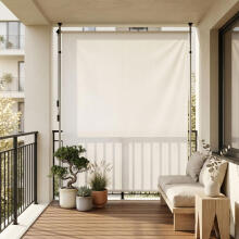 Markīze ar regulējamu spriegojumu, rullējamā žalūzija ar rokturi, augstuma regulēšana, bēša krāsa, MultiGarden