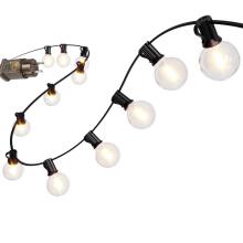 Dārza gaismu virtene 25x LED 15m 9 režīmi dārza lampiņas 9W