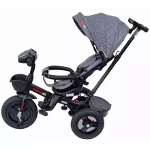 Bebe Basic Schumacher Kid  Air Trike Art.281265 Turkio Детский трехколесный  велосипед c ручкой управления , крышей и надувными колёсами