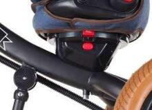 Bebe Basic Schumacher Kid  Air Trike Art.281267  Grey Bērnu  trīsritenis ar rokturi , jumtiņu un piepūšamajiem riteņiem