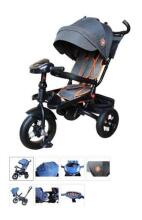 Bebe Basic Schumacher Kid  Air Trike Art.281267 Beige  Детский трехколесный  велосипед c ручкой управления , крышей и надувными колёсами