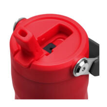 Thermos bottle with straw The IceFlow Bottle Flip Straw 2.0 0.47L dark red