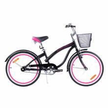 Velosipēds - XXIII - TOMABIKE 20" - CRUISER - MELNS / ROZĀ