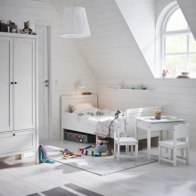 Made in Sweden, children’s table set, table + 2 chairs, Art. 102.016.73B