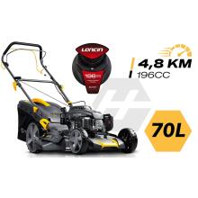 Gasoline Lawn Mower with Drive 51 cm 70 l Loncin 196cc + Humberg HM-601 Oil